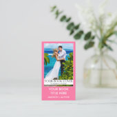 Carte De Visite Auteur de livres d'écriture Couverture rose ou cou (Debout devant)