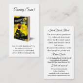 Carte De Visite Auteur de promotion de livre Écrivain d'affaires (Devant / Derrière)