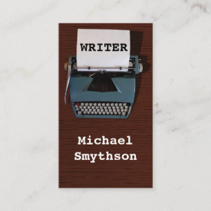 Carte De Visite Auteur de retro sur bois