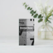 Carte de visite "auteur de technologie d'art (Debout devant)