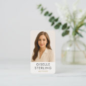 Carte De Visite Auteur écrivain professionnel (Debout devant)