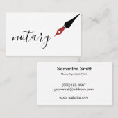 Carte De Visite Auteur indépendant de calligraphie de logo de (Devant / Derrière)