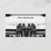 Carte De Visite Auteur indépendant professionnel (Dos)