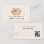 Carte De Visite Auteur, journalisme éditorial (Devant / Derrière)