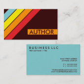 Carte De Visite AUTEUR rétro (Devant / Derrière)