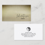 Carte De Visite Auteur romancier (Devant / Derrière)