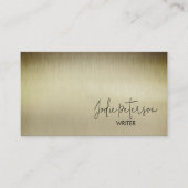 Carte De Visite Auteur romancier (Devant)