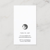 Carte De Visite Auteur romancier Monogram Faux Gold (Dos)