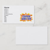 Carte De Visite Auteur superbe (Devant / Derrière)