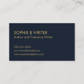 Carte De Visite Auteurs professionnels Cosmic Starry (Dos)