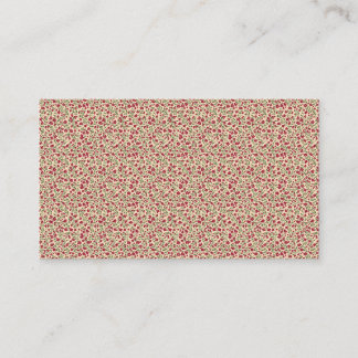 Carte De Visite Authentique motif floral à sprig de Bourgogne asso