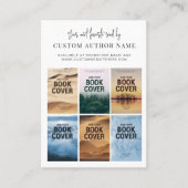 Carte De Visite Author Book Series Marketing Custom Photo Collage (Devant)