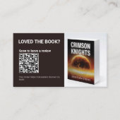 Carte De Visite Author QR Book Review Request Free Bonus Chapter (Devant)