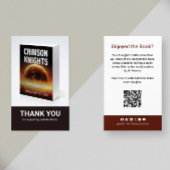 Carte De Visite Author Review Request Card QR Code Book Launch