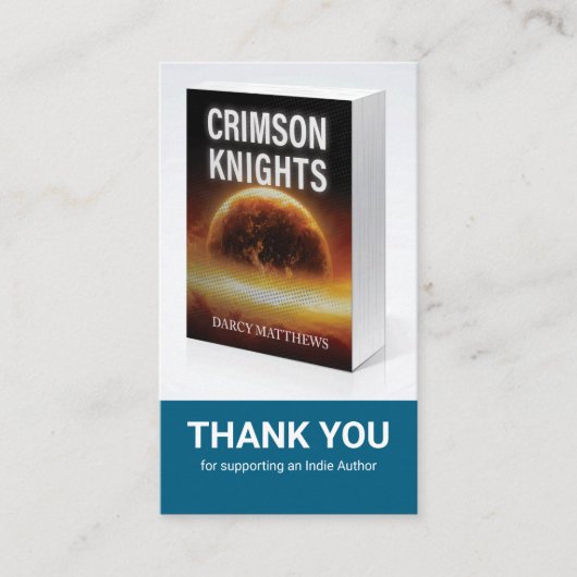 Carte De Visite Author Review Request Card QR Code Book Launch (Devant)