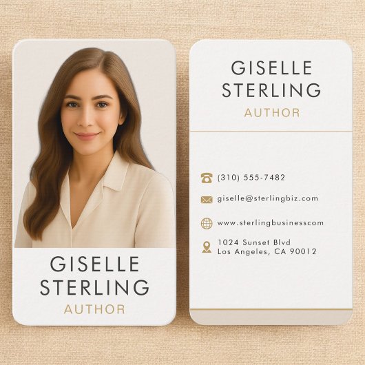 Carte De Visite Author Writer Professional