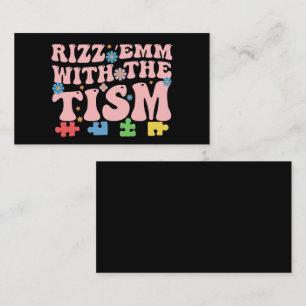 Carte De Visite Autisme Drôle Rizz Em Avec Le Mème Tisme Autistiqu