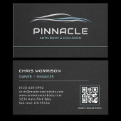 Carte De Visite Auto Body QR Code Professional