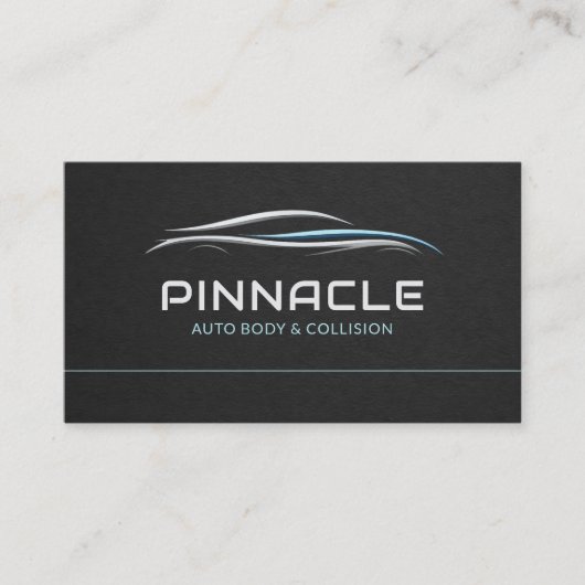 Carte De Visite Auto Body QR Code Professional (Devant)