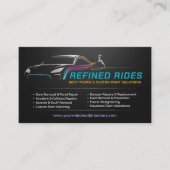 Carte De Visite Auto Body Work Custom Car Paint (Devant)