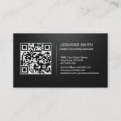 Carte De Visite Auto Body Work Custom Car Paint (Dos)