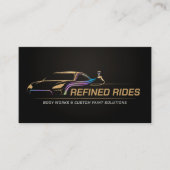 Carte De Visite Auto Body Work Custom Car Paint (Devant)