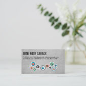 Carte De Visite Auto Car Care | Technicien Mécanicien (Debout devant)
