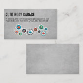 Carte De Visite Auto Car Care | Technicien Mécanicien (Devant / Derrière)