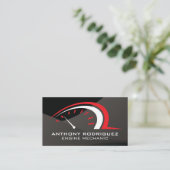 Carte De Visite Auto | Compteur d'odomètre | Éclat lisse (Debout devant)