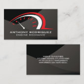 Carte De Visite Auto | Compteur d'odomètre | Éclat lisse (Devant / Derrière)