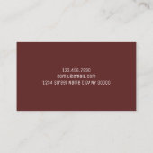 Carte De Visite Auto de concessionnaire automobile moderne (Dos)