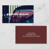 Carte De Visite Auto de concessionnaire automobile moderne (Devant / Derrière)