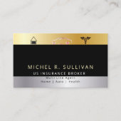 Carte de visite auto de l'agent d'assurance multil (Devant)