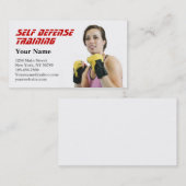 Carte De Visite Auto-défense de l'instructeur personnel (Devant / Derrière)