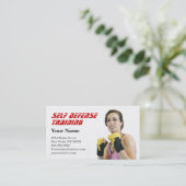 Carte De Visite Auto-défense de l'instructeur personnel (Debout devant)