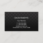 Carte De Visite Auto Détail Automotive Luxury Black Car (Dos)