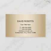 Carte De Visite Auto Détail Automotive moderne Black & Gold Car (Dos)