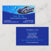 Carte De Visite Auto Detailing Business Card Template (Devant / Derrière)