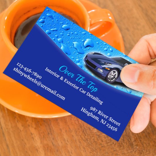Carte De Visite Auto Detailing Business Card Template