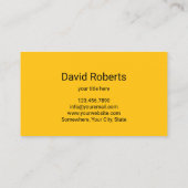 Carte De Visite Auto Detailing Muscle Car Professional Car Wash  (Dos)