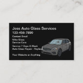Carte De Visite Auto Glass Repair Replace Service (Devant)
