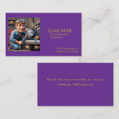 CARTE DE VISITE " AUTO MÉCANIQUE " (Devant / Derrière)