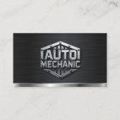 Carte De Visite Auto Mechanic Automotive Repair Service QR Code (Devant)