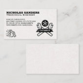 Carte De Visite Auto Mechanic Engineers | Car Fix Repair (Devant / Derrière)