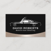 Carte De Visite Auto mobile Détail Muscle Lavage automobile (Devant)