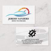 Carte De Visite Auto Modern Logo | Car Services Repair (Devant / Derrière)