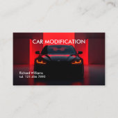 Carte De Visite Auto Modification de voiture (Devant)
