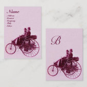 Carte De Visite AUTO REPAIR AUTOMOGRAM rose violet or (Devant / Derrière)