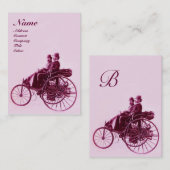 Carte De Visite AUTO REPAIR AUTOMOGRAM rose violet rouge (Devant / Derrière)