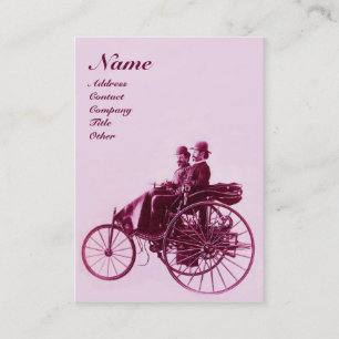 Carte De Visite AUTO REPAIR AUTOMOGRAM rose violet rouge